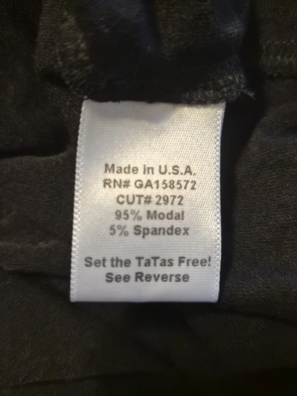 ​JJ WINKS Happy Hour Women's Black Top Made In USA NWOT XL